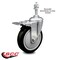 Service Caster 5 Inch Black Polyurethane Swivel 3/8 Inch Stem Caster with Total Lock Brake SCC SCC-TSTTL20S514-PPUB-BLK-381615 - alternate 5